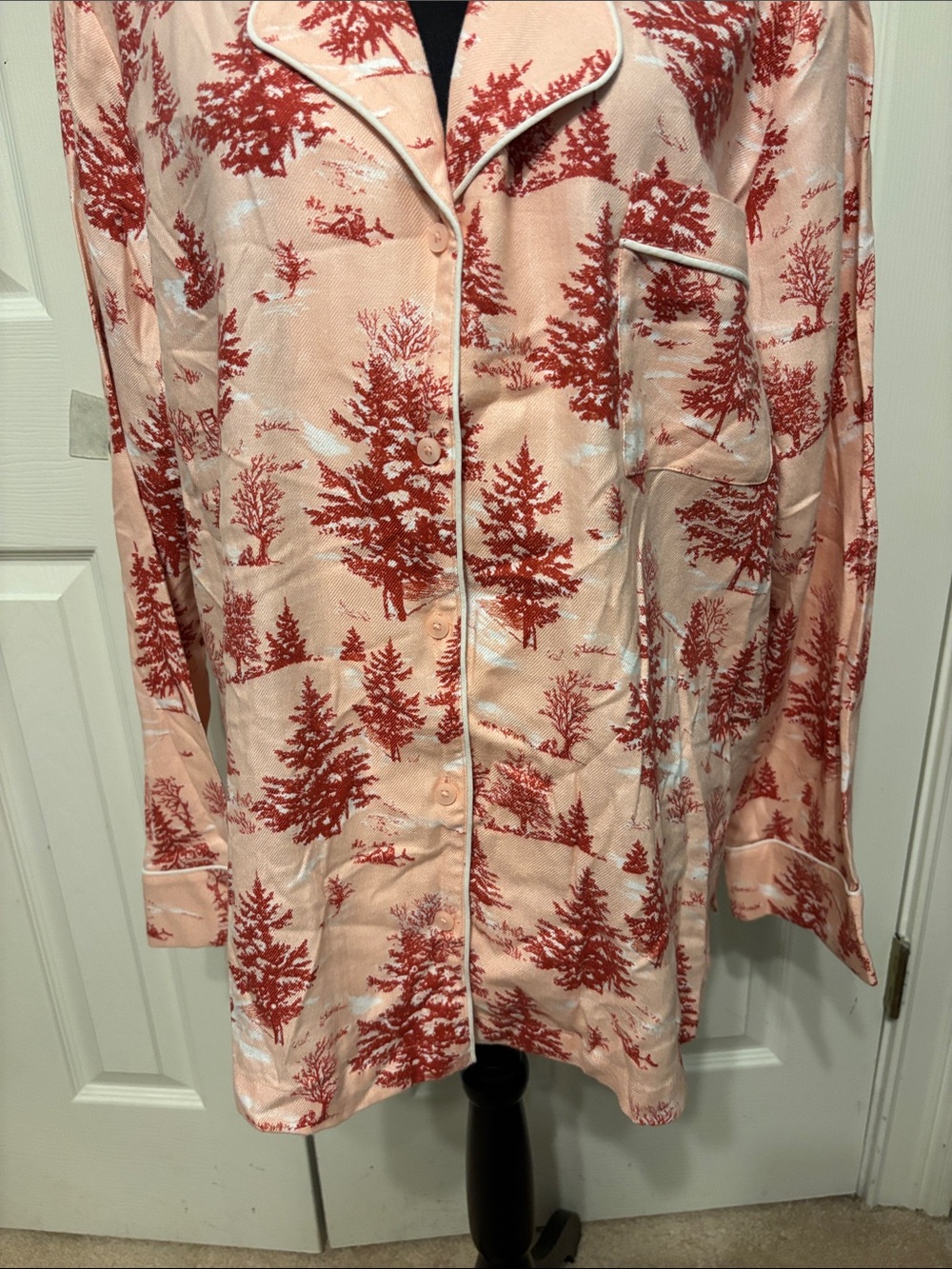 Nordstrom Cozy Cotton Blend Flannel Plus Pajama Set - Picture 5 of 13